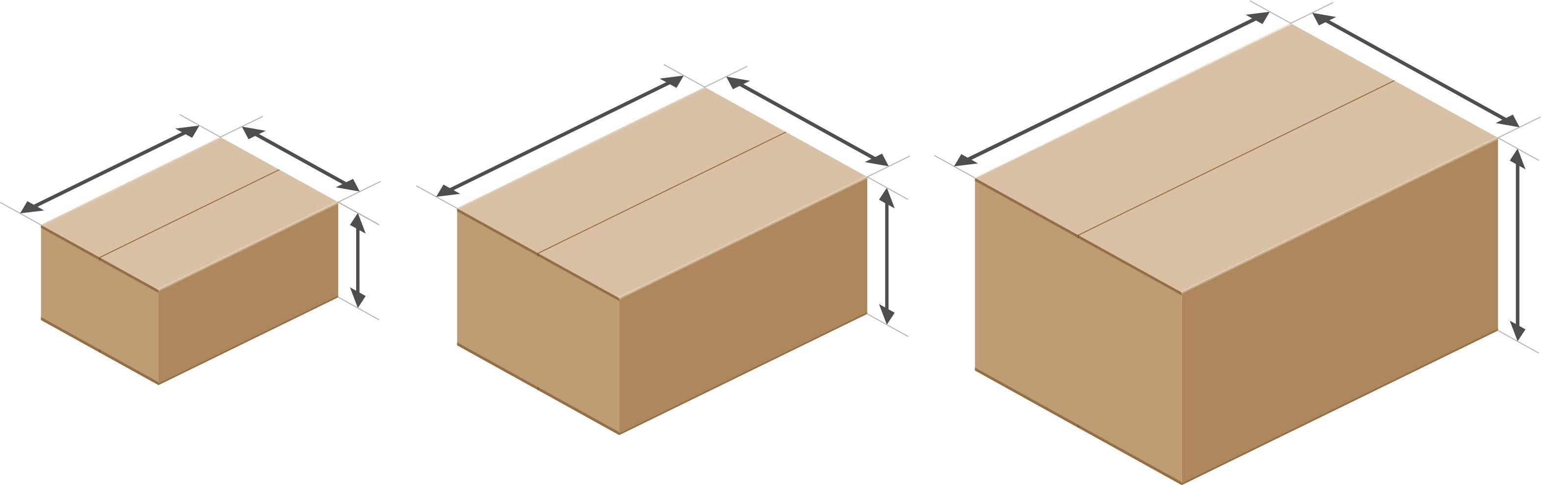 cardboard box measurements